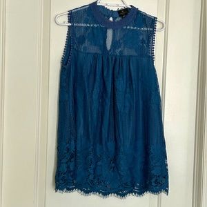 WORTHINGTON petite lace blouse size PM